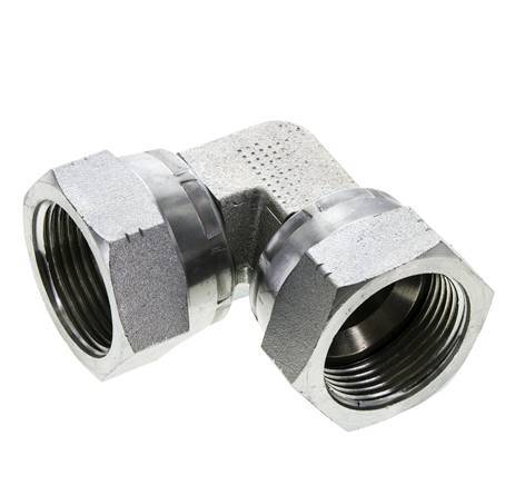 90Grad JIC-Winkelverschraubung UN 1-5/16''-12 Stahl 170bar (2388.5psi)