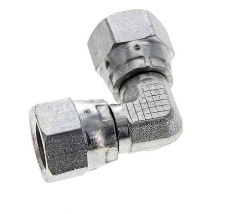 90deg JIC Angled Fitting UNF 1/2''-20 Steel 275bar (3863.75psi)