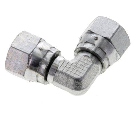 90deg JIC Angled Fitting UNF 1/2''-20 Steel 275bar (3863.75psi)