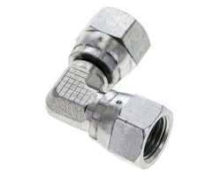 90Grad JIC-Winkelverschraubung UNF 1/2''-20 Stahl 275bar (3863.75psi)