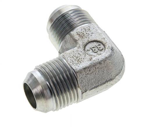 90 Grad JIC-Winkelverschraubung UN 1-1/16''-12 Außengewinde Stahl 350bar (4917.5psi)