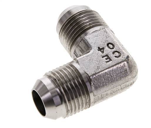 90 Grad JIC-Winkelfitting UNF 7/8''-14 Außengewinde Edelstahl 350bar (4917.5psi)