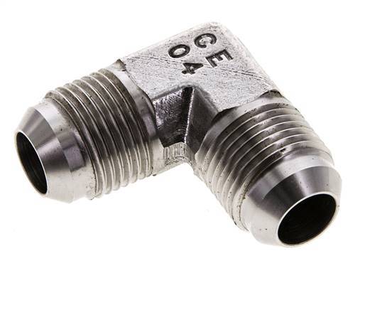 90 Grad JIC-Winkelfitting UNF 7/8''-14 Außengewinde Edelstahl 350bar (4917.5psi)