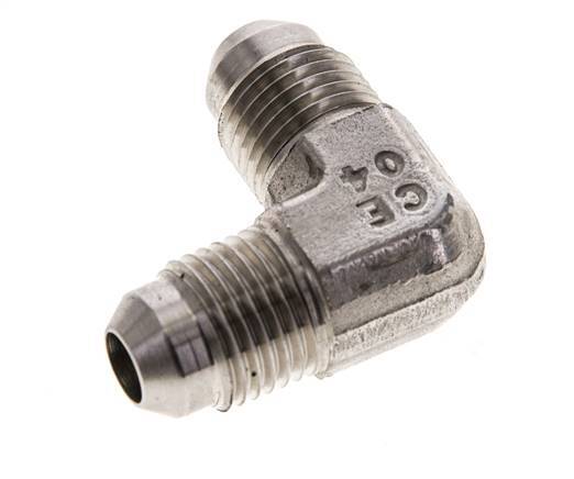 90 Grad JIC-Winkelfitting UNF 1/2''-20 Außengewinde Edelstahl 450bar (6322,5psi)