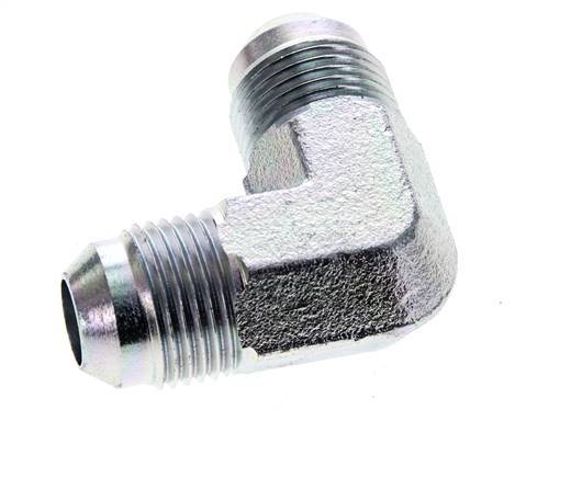 90 Grad JIC-Winkelverschraubung UNF 3/4''-16 Außengewinde Stahl 350bar (4917.5psi)