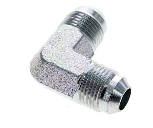 90 Grad JIC-Winkelverschraubung UNF 3/4''-16 Außengewinde Stahl 350bar (4917.5psi)