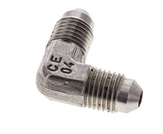 90 Grad JIC-Winkelfitting UNF 7/16''-20 Außengewinde Edelstahl 450bar (6322,5psi)