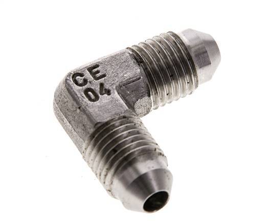 90 Grad JIC-Winkelfitting UNF 7/16''-20 Außengewinde Edelstahl 450bar (6322,5psi)