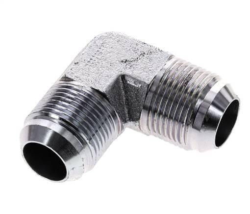 90 Grad JIC-Winkelverschraubung UN 1-3/16''-12 Außengewinde Stahl 170bar (2388.5psi)