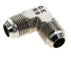 90 Grad JIC-Winkelverschraubung UNF 7/8''-14 Außengewinde Stahl 350bar (4917.5psi)