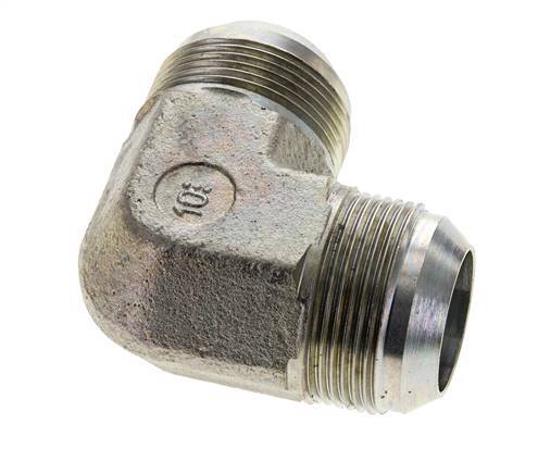 90Grad JIC-Winkelverschraubung UN 1-5/8''-12 Außengewinde Stahl 240bar (3372.0psi)