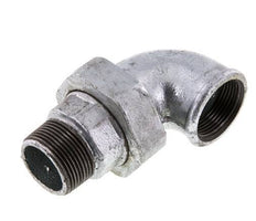 90 Grad abgewinkeltes Verbindungsstück 1 1/4'' männlich R x weiblich Rp Gusseisen konische Dichtung 25bar (351.25psi)