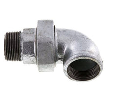 90 Grad abgewinkeltes Verbindungsstück 1 1/4'' männlich R x weiblich Rp Gusseisen konische Dichtung 25bar (351.25psi)