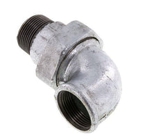 90 Grad abgewinkeltes Verbindungsstück 1 1/4'' männlich R x weiblich Rp Gusseisen konische Dichtung 25bar (351.25psi)