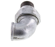 90 Grad abgewinkeltes Verbindungsstück 1 1/4'' männlich R x weiblich Rp Gusseisen konische Dichtung 25bar (351.25psi)