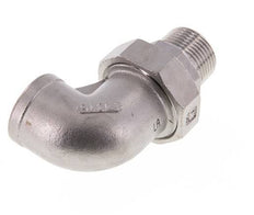 90 Grad abgewinkeltes Verbindungsstück 1'' Male R x Female Rp Edelstahl konische Dichtung 16bar (224.8psi)