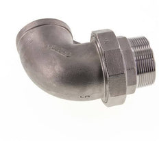 90 Grad abgewinkeltes Verbindungsstück 2'' Male R x Female Rp Edelstahl konische Dichtung 16bar (224.8psi)