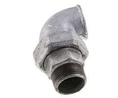 90 Grad abgewinkeltes Verbindungsstück 1 1/2'' Männlich R x Weiblich Rp Gusseisen Konische Dichtung 25bar (351.25psi)