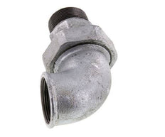 90 Grad abgewinkeltes Verbindungsstück 1 1/2'' Männlich R x Weiblich Rp Gusseisen Konische Dichtung 25bar (351.25psi)