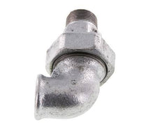 90 Grad abgewinkelter Anschluss 3/4'' Außengewinde R x Innengewinde Rp Gusseisen Konische Dichtung 25bar (351.25psi)