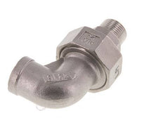 90 Grad abgewinkeltes Verbindungsstück 3/8'' Außengewinde R x Innengewinde Rp Edelstahl konische Dichtung 16bar (224.8psi)