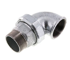 90 Grad abgewinkelter Verschraubungsanschluss 2'' Male R x Female Rp Cast Iron Flat Seal Centellen 25bar (351.25psi)