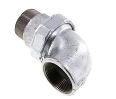 90 Grad abgewinkelter Verschraubungsanschluss 2'' Male R x Female Rp Cast Iron Flat Seal Centellen 25bar (351.25psi)