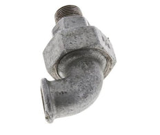 90 Grad abgewinkelte Verschraubung 3/8'' Male R x Female Rp Cast Iron Flat Seal Centellen 25bar (351.25psi)