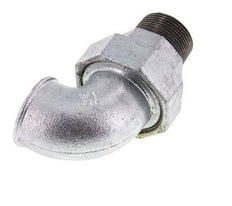 90 Grad abgewinkelte Verschraubung 1 1/4'' R x Rp Gusseisen Flachdichtung Centellen 25bar (351.25psi)