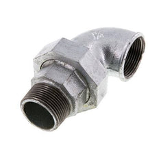90 Grad abgewinkelte Verschraubung 1 1/4'' R x Rp Gusseisen Flachdichtung Centellen 25bar (351.25psi)