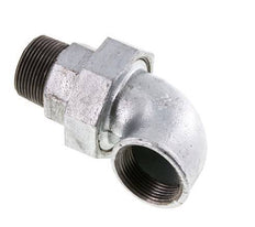 90 Grad abgewinkelte Verschraubung 1 1/4'' R x Rp Gusseisen Flachdichtung Centellen 25bar (351.25psi)