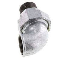 90 Grad abgewinkelte Verschraubung 1 1/4'' R x Rp Gusseisen Flachdichtung Centellen 25bar (351.25psi)