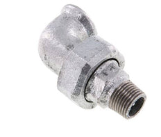 90 Grad abgewinkelter Verschraubungsanschluss 1/2'' Male R x Female Rp Cast Iron Flat Seal Centellen 25bar (351.25psi)