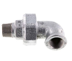 90 Grad abgewinkelter Verschraubungsanschluss 1/2'' Male R x Female Rp Cast Iron Flat Seal Centellen 25bar (351.25psi)