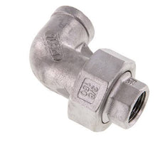 90deg Union Connector Rp3/8'' Female Stainless Steel Conical Seal 16bar (224.8psi)