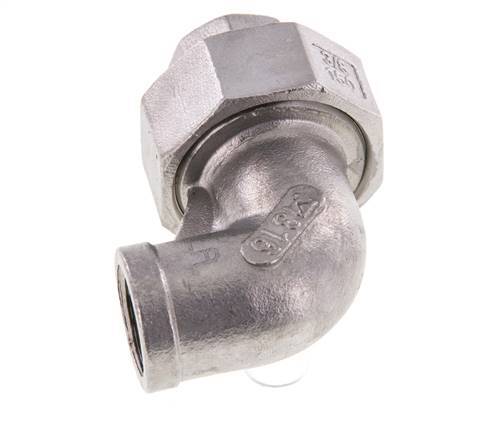 90-Grad-Verschraubung Rp3/8'' Innengewinde Edelstahl konische Dichtung 16bar (224.8psi)