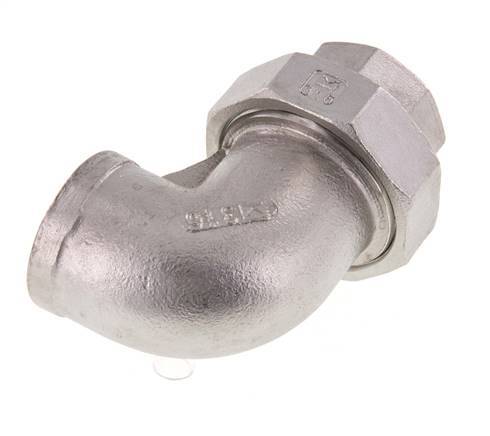 90-Grad-Verschraubung Rp1''-Buchse Edelstahl konische Dichtung 16bar (224.8psi)