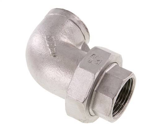 90-Grad-Verschraubung Rp1''-Buchse Edelstahl konische Dichtung 16bar (224.8psi)