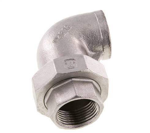 90-Grad-Verschraubung Rp1''-Buchse Edelstahl konische Dichtung 16bar (224.8psi)