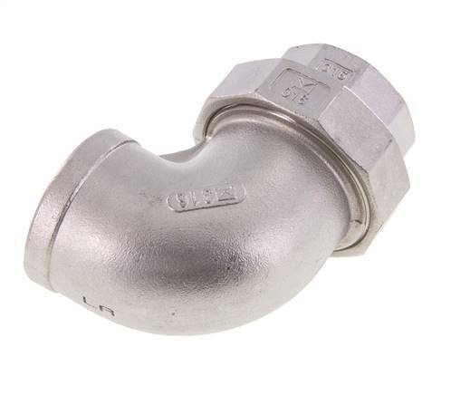 90Grad-Verschraubung Rp1 1/2'' Innengewinde Edelstahl konische Dichtung 16bar (224.8psi)
