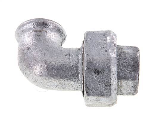 90-Grad-Verschraubung Rp1/2'' Innengewinde Gusseisen Konische Dichtung 25bar (351.25psi)