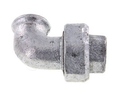 90-Grad-Verschraubung Rp1/2'' Innengewinde Gusseisen Konische Dichtung 25bar (351.25psi)