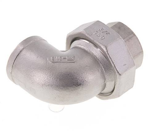 90-Grad-Verschraubung Rp3/4'' Innengewinde Edelstahl konische Dichtung 16bar (224.8psi)