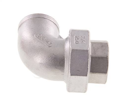 90-Grad-Verschraubung Rp3/4'' Innengewinde Edelstahl konische Dichtung 16bar (224.8psi)