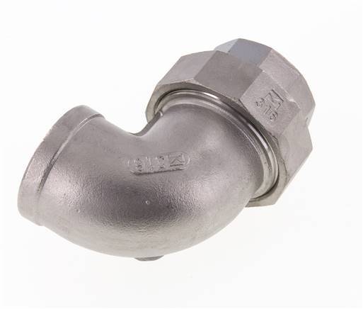 90Grad-Verschraubung Rp1 1/4'' Innengewinde Edelstahl konische Dichtung 16bar (224.8psi)
