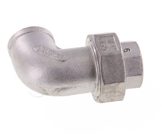 90-Grad-Verschraubung Rp1/2'' Innengewinde Edelstahl konische Dichtung 16bar (224.8psi)