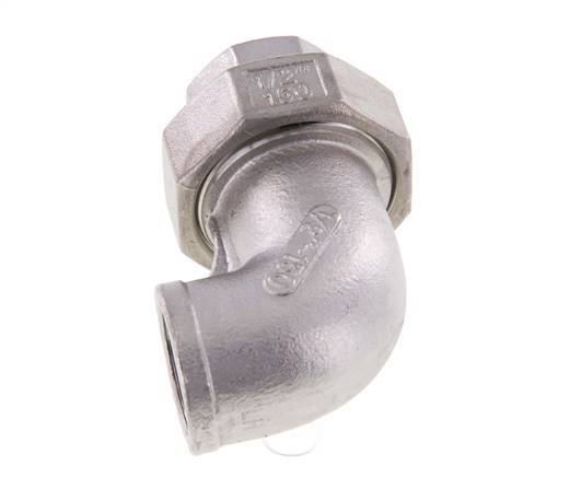 90-Grad-Verschraubung Rp1/2'' Innengewinde Edelstahl konische Dichtung 16bar (224.8psi)