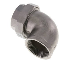 90Grad abgewinkelter Verschraubungsanschluss Rp2'' Weiblich Edelstahl Flachdichtung PTFE 16bar (224.8psi)