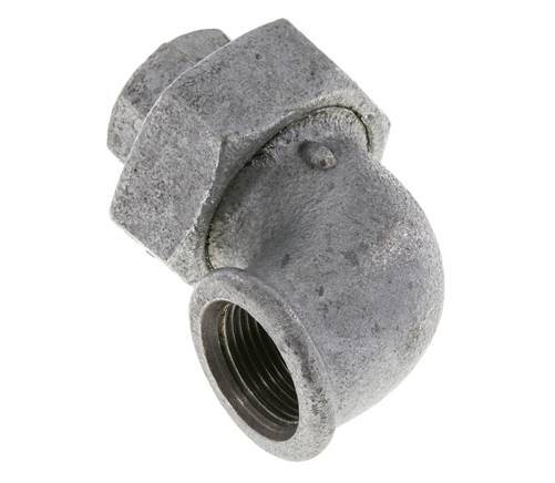 90Grad Winkelverschraubung Rp3/4'' Weiblich Gusseisen Flachdichtung Centellen 25bar (351.25psi)