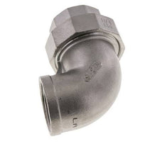 90Grad abgewinkelter Verschraubungsanschluss Rp1 1/4'' Female Edelstahl Flachdichtung PTFE 16bar (224.8psi)